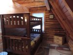 3rd Bedroom upstairs with set of Bunk Beds.